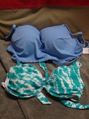 2 Swim Tops 36DDD 36DD New